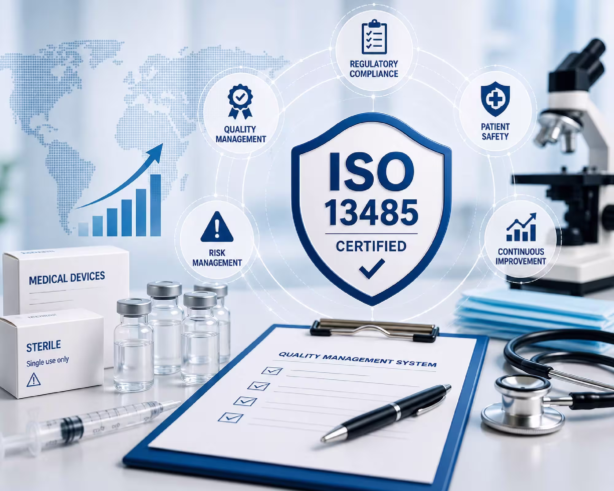 ISO 13485:2016 Medical Devices Quality Management System (MDQMS) Certification